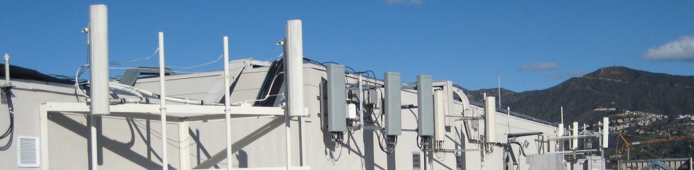 Cell Antennas on Building Roof